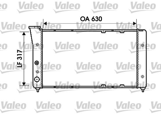 VALEO Радиатор, охлаждение двигателя 734606