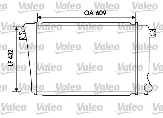 VALEO Радиатор, охлаждение двигателя 734614