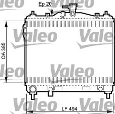 VALEO Radiators, Motora dzesēšanas sistēma 734912