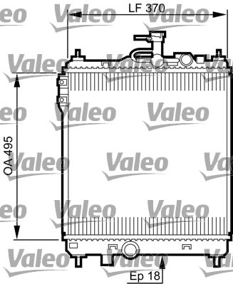 VALEO Радиатор, охлаждение двигателя 734914