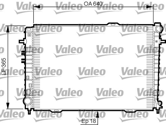 VALEO Радиатор, охлаждение двигателя 735500
