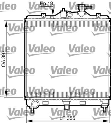 VALEO Радиатор, охлаждение двигателя 735522