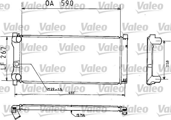 VALEO Радиатор, охлаждение двигателя 810925