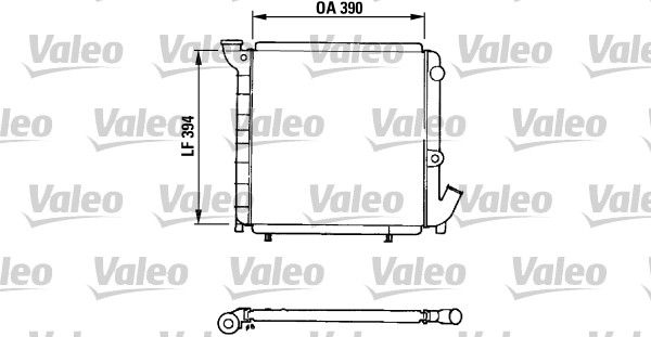 VALEO Радиатор, охлаждение двигателя 810927