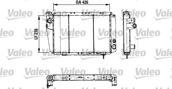 VALEO Радиатор, охлаждение двигателя 810933