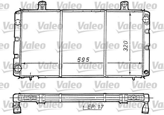 VALEO Радиатор, охлаждение двигателя 810964