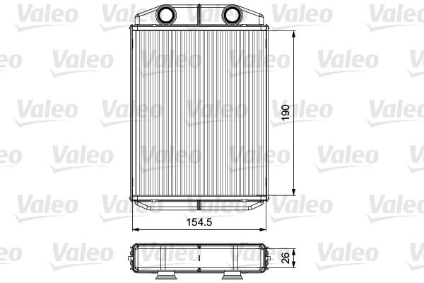 VALEO Теплообменник, отопление салона 811553