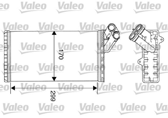 VALEO Теплообменник, отопление салона 812116