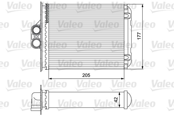 VALEO Теплообменник, отопление салона 812118