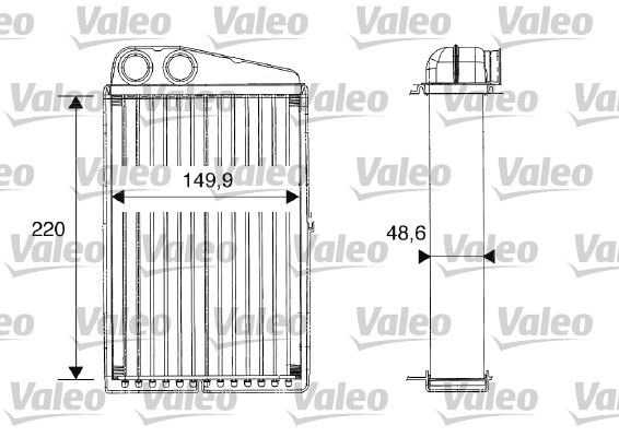 VALEO Теплообменник, отопление салона 812247