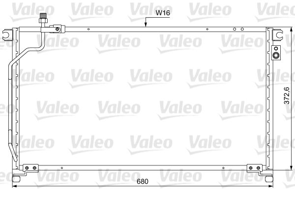 VALEO Kondensators, Gaisa kond. sistēma 814049