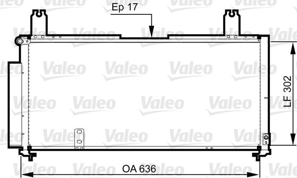 VALEO Конденсатор, кондиционер 814330