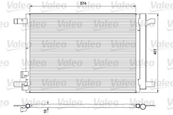 VALEO Конденсатор, кондиционер 814375