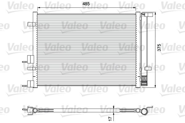 VALEO Конденсатор, кондиционер 814395