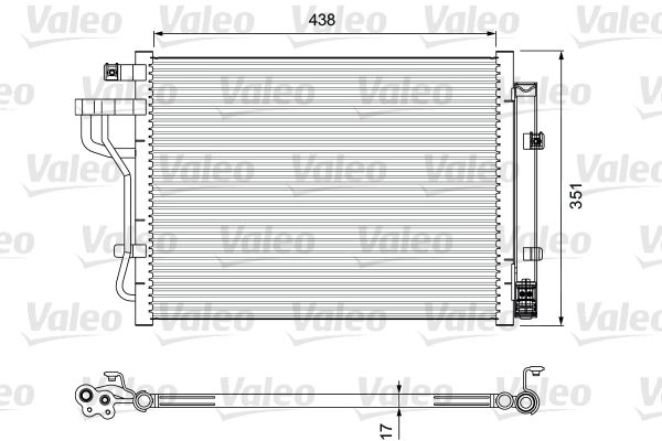 VALEO Kondensators, Gaisa kond. sistēma 814399