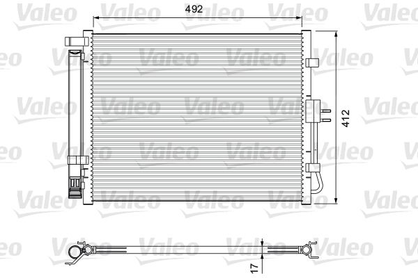 VALEO Конденсатор, кондиционер 814402