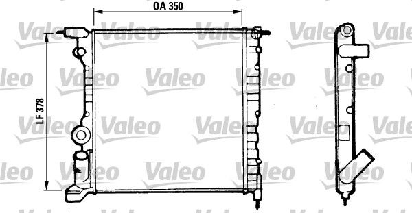 VALEO Радиатор, охлаждение двигателя 816656