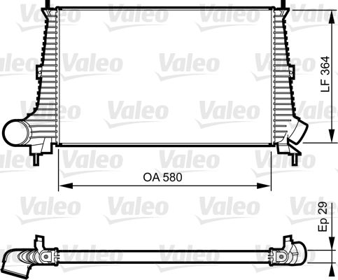 VALEO Интеркулер 817276