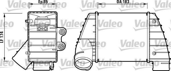 VALEO Интеркулер 817487