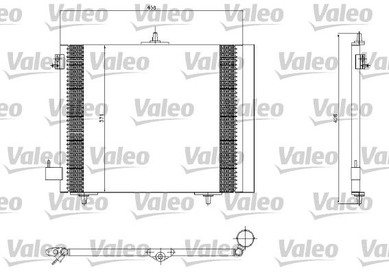 VALEO Kondensators, Gaisa kond. sistēma 817663