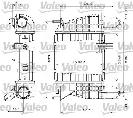 VALEO Интеркулер 817699