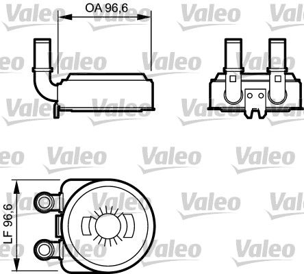 VALEO масляный радиатор, двигательное масло 817705
