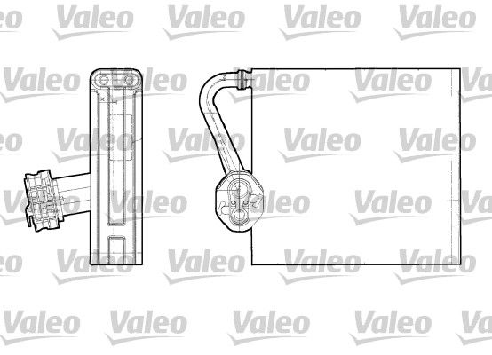 VALEO Испаритель, кондиционер 817709