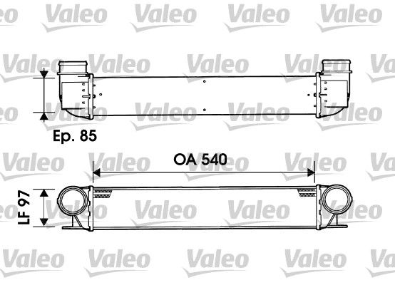 VALEO Интеркулер 817877