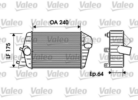 VALEO Интеркулер 817879