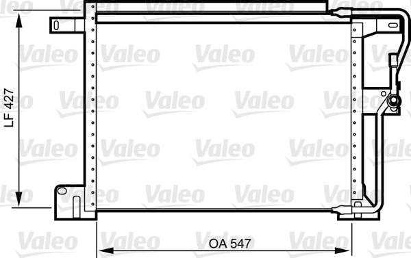 VALEO Конденсатор, кондиционер 818024