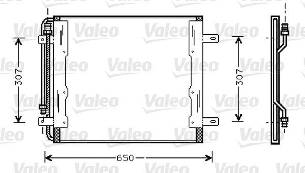 VALEO Конденсатор, кондиционер 818035