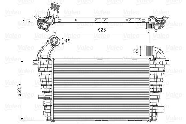 VALEO Интеркулер 818328