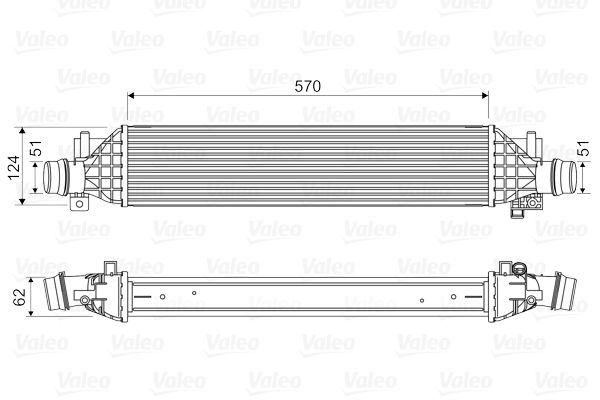 VALEO Интеркулер 818629