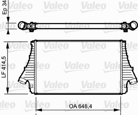 VALEO Интеркулер 818722