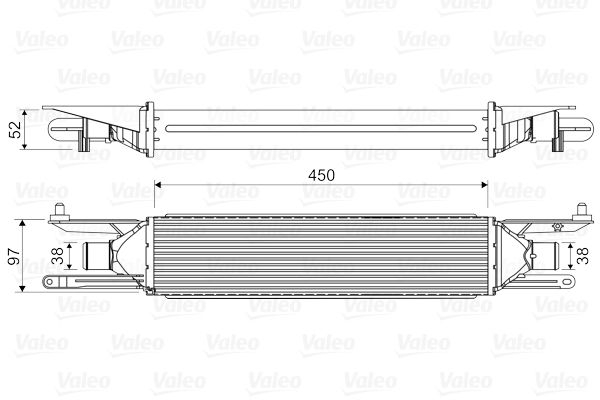 VALEO Интеркулер 818823