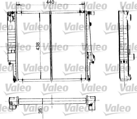 VALEO Радиатор, охлаждение двигателя 819399