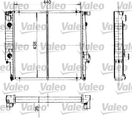 VALEO Радиатор, охлаждение двигателя 819400