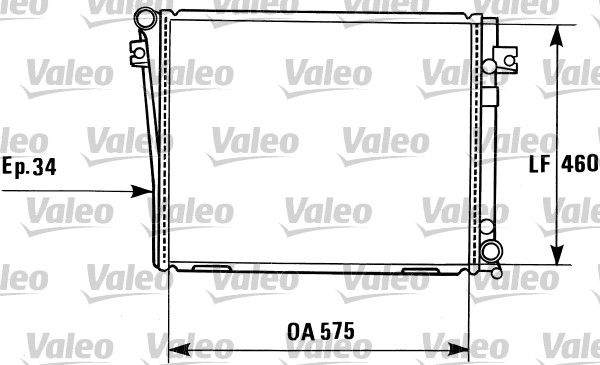 VALEO Радиатор, охлаждение двигателя 819405