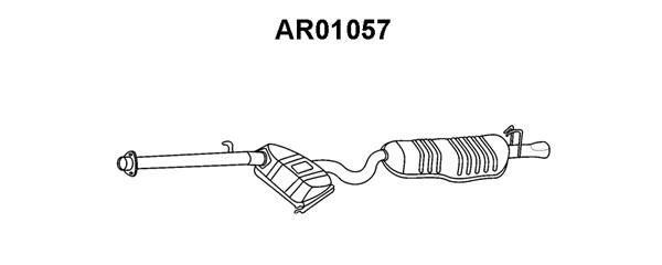 VENEPORTE Izplūdes gāzu trokšņa slāpētājs (pēdējais) AR01057