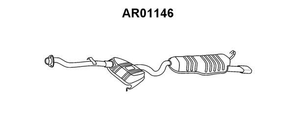 VENEPORTE Глушитель выхлопных газов конечный AR01146