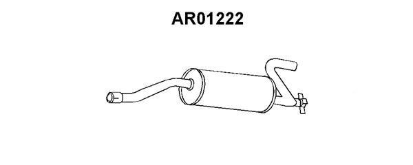 VENEPORTE Izplūdes gāzu trokšņa slāpētājs (pēdējais) AR01222