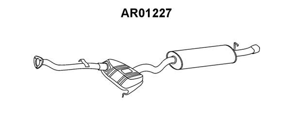 VENEPORTE Izplūdes gāzu trokšņa slāpētājs (pēdējais) AR01227