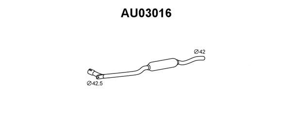 VENEPORTE Предглушитель выхлопных газов AU03016