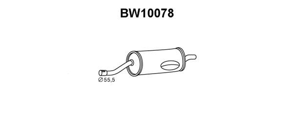 VENEPORTE Izplūdes gāzu trokšņa slāpētājs (pēdējais) BW10078