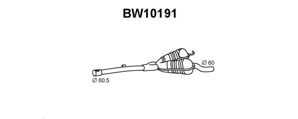 VENEPORTE Предглушитель выхлопных газов BW10191