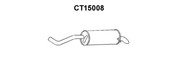 VENEPORTE Izplūdes gāzu trokšņa slāpētājs (pēdējais) CT15008