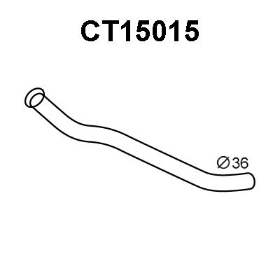 VENEPORTE Труба выхлопного газа CT15015