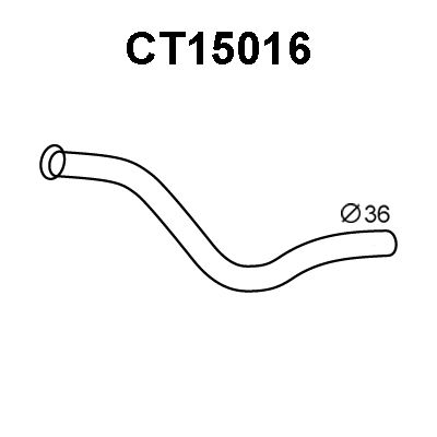 VENEPORTE Труба выхлопного газа CT15016