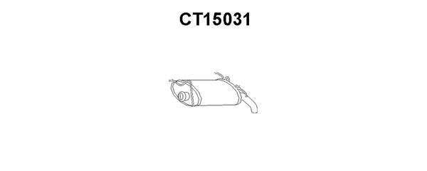 VENEPORTE Глушитель выхлопных газов конечный CT15031