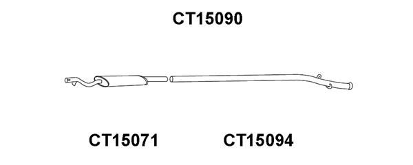 VENEPORTE Izplūdes gāzu priekšslāpētājs CT15090